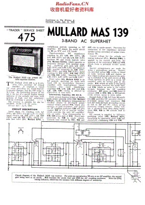 Mullard_MAS139 维修电路原理图.pdf