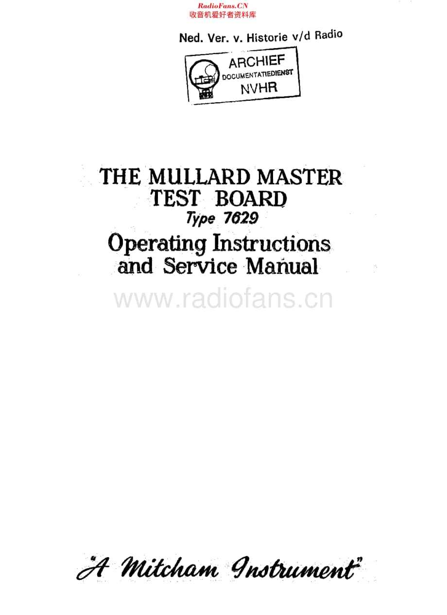 Mullard_7629 维修电路原理图.pdf_第1页