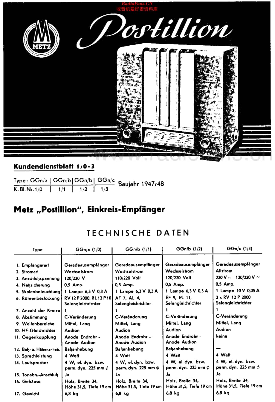 Metz_PostillionGW 维修电路原理图.pdf_第2页