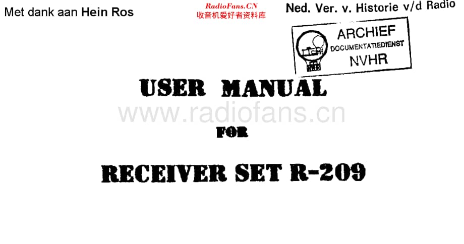 Militair_R209 维修电路原理图.pdf_第1页