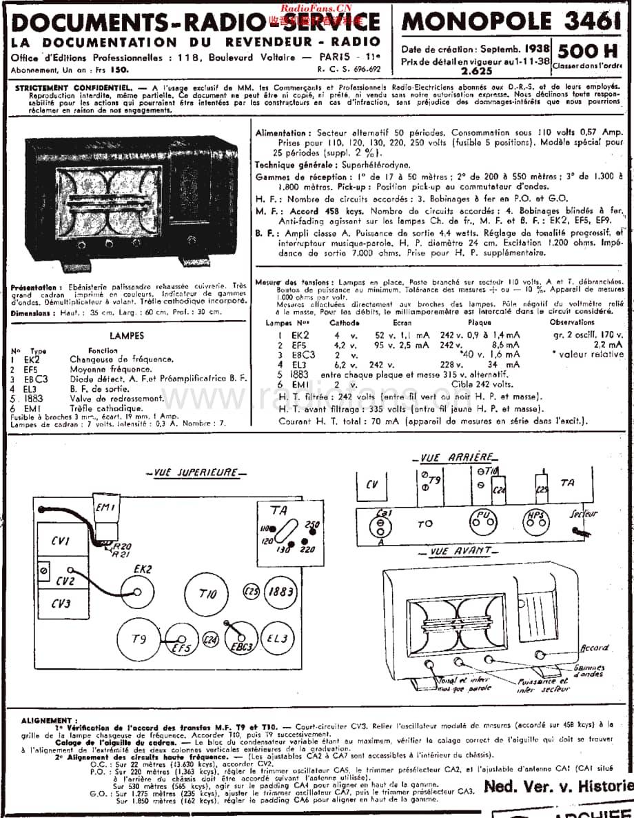 Monopole_3461 维修电路原理图.pdf_第1页