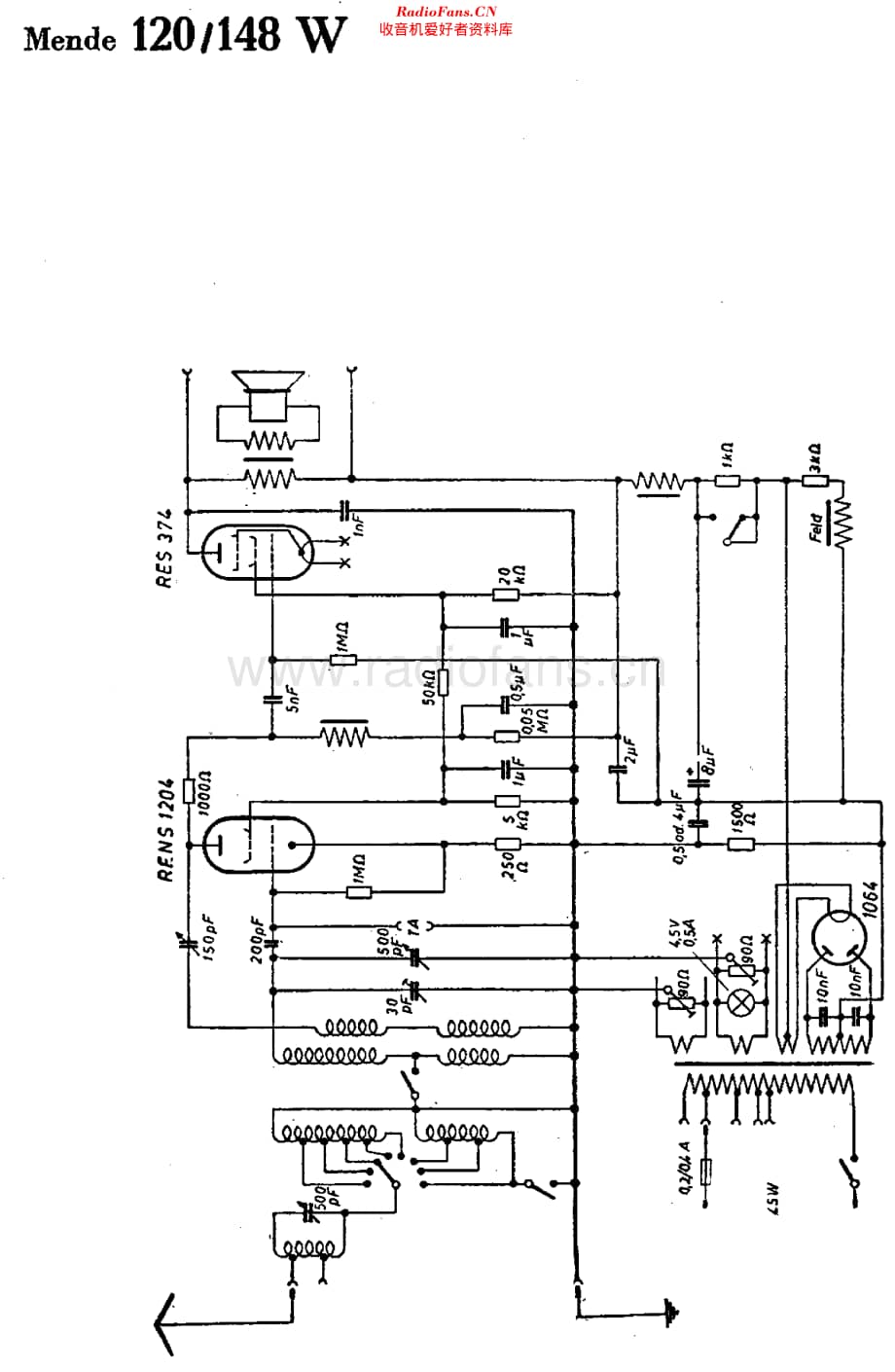 Mende_120W 维修电路原理图.pdf_第1页