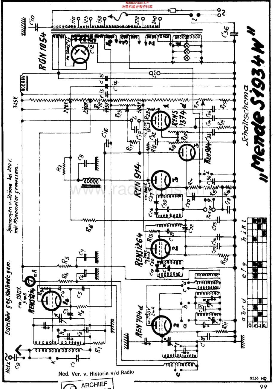 Mende_1934W 维修电路原理图.pdf_第1页