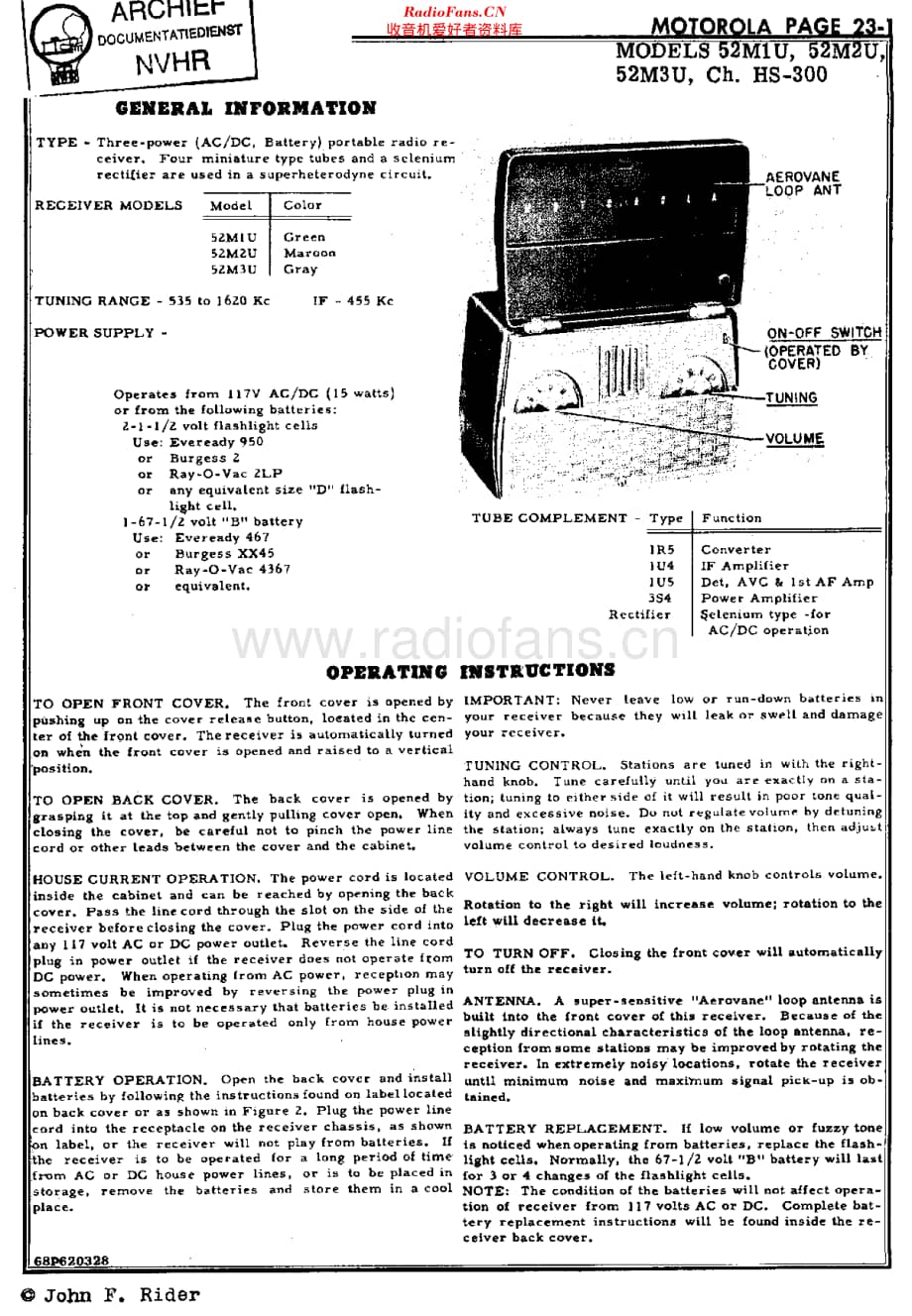 Motorola_52M1U 维修电路原理图.pdf_第1页