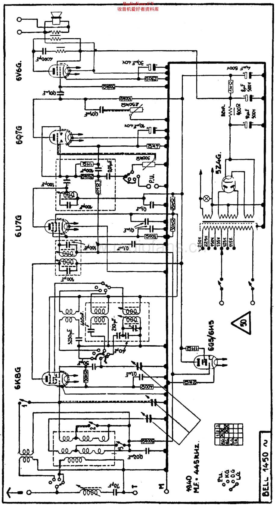 Radiobell_1450A维修电路原理图.pdf_第1页