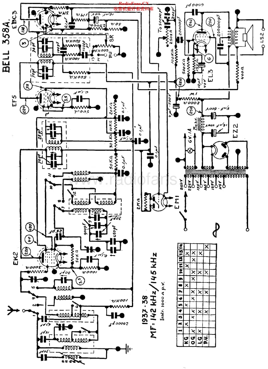 Radiobell_358A维修电路原理图.pdf_第1页