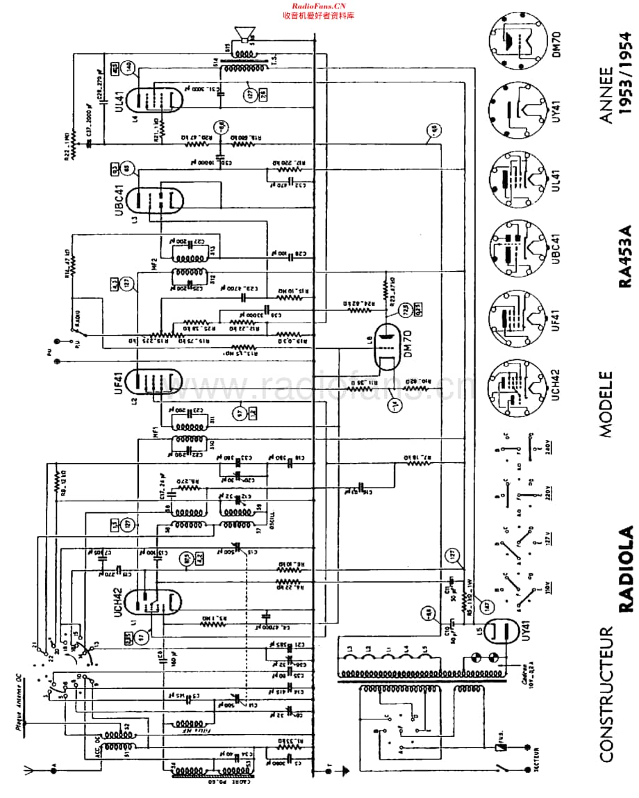 Radiola_RA453A维修电路原理图.pdf_第1页