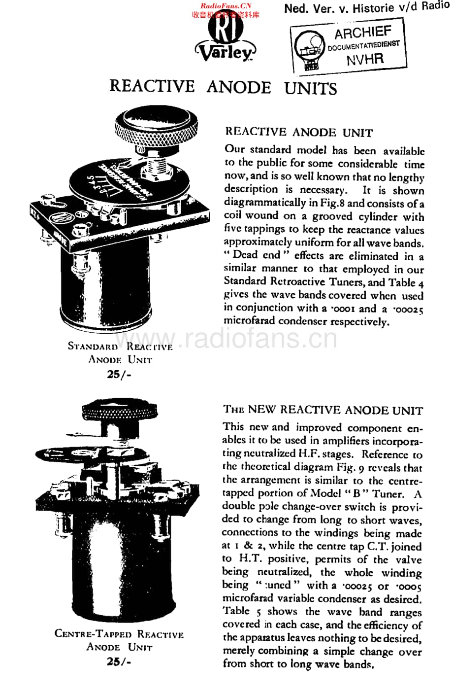 RadioInstruments_ReactiveAnodeUnit维修电路原理图.pdf_第1页