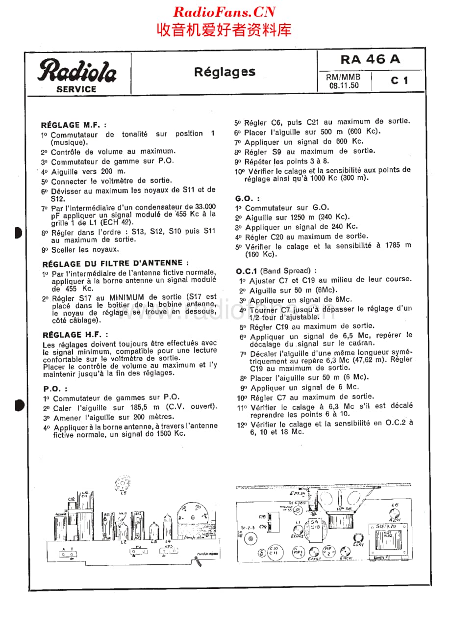 Radiola_RA46A维修电路原理图.pdf_第1页