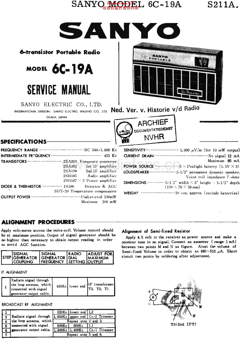 Sanyo_6C19维修电路原理图.pdf_第1页