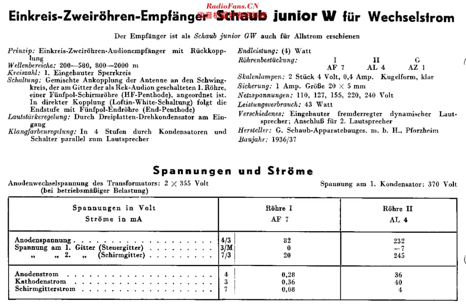 Schaub_JuniorW维修电路原理图.pdf_第2页