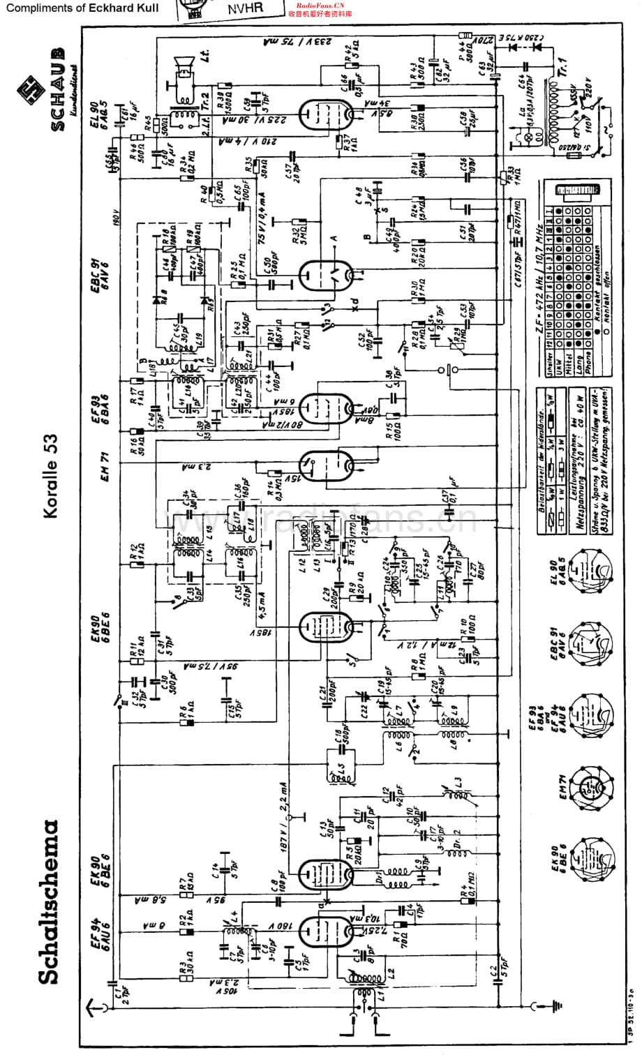 Schaub_Koralle53维修电路原理图.pdf_第1页