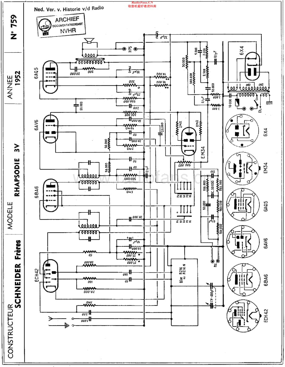 Schneider_Rhapsodie3V维修电路原理图.pdf_第1页