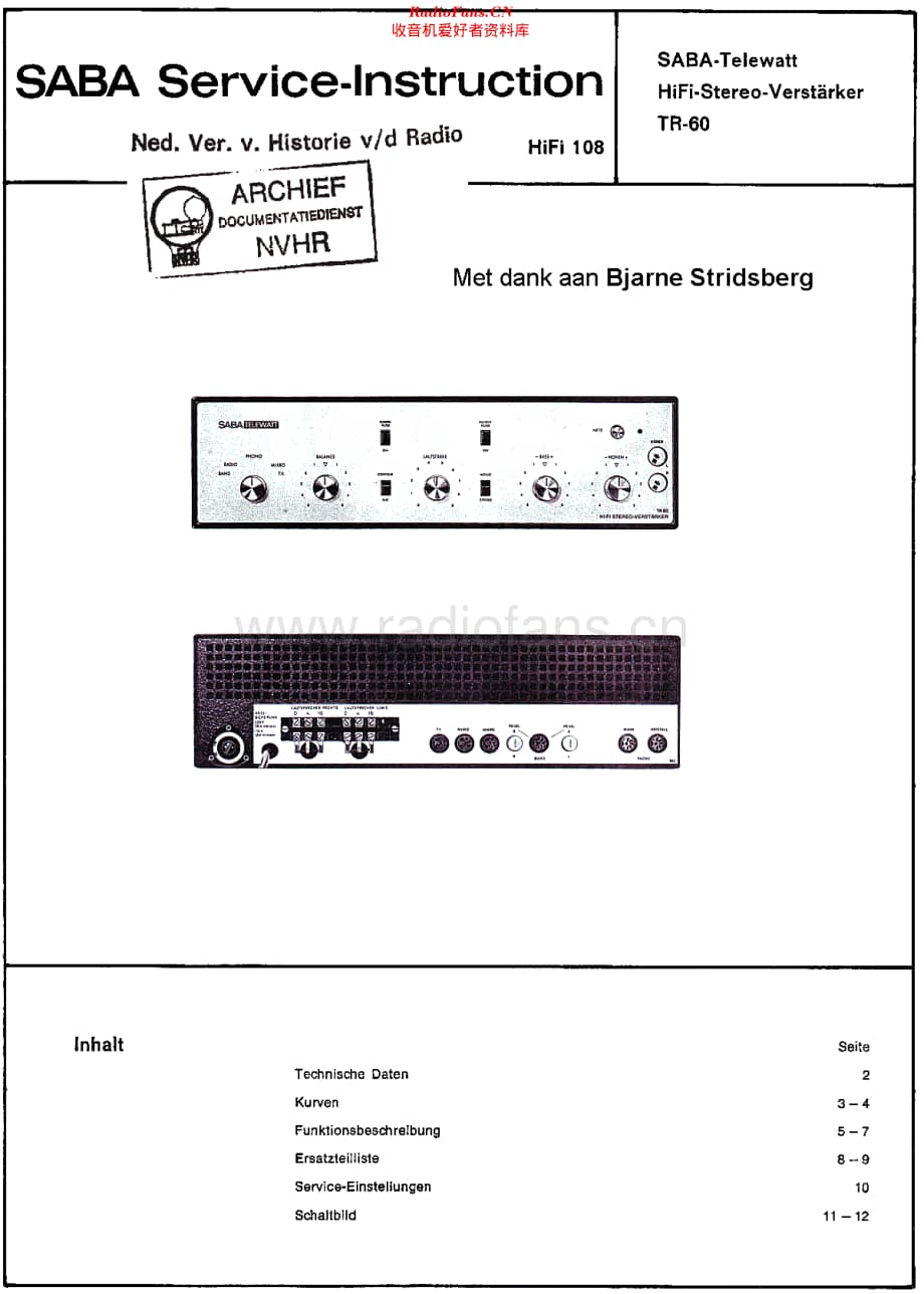 Saba_TR60维修电路原理图.pdf_第1页