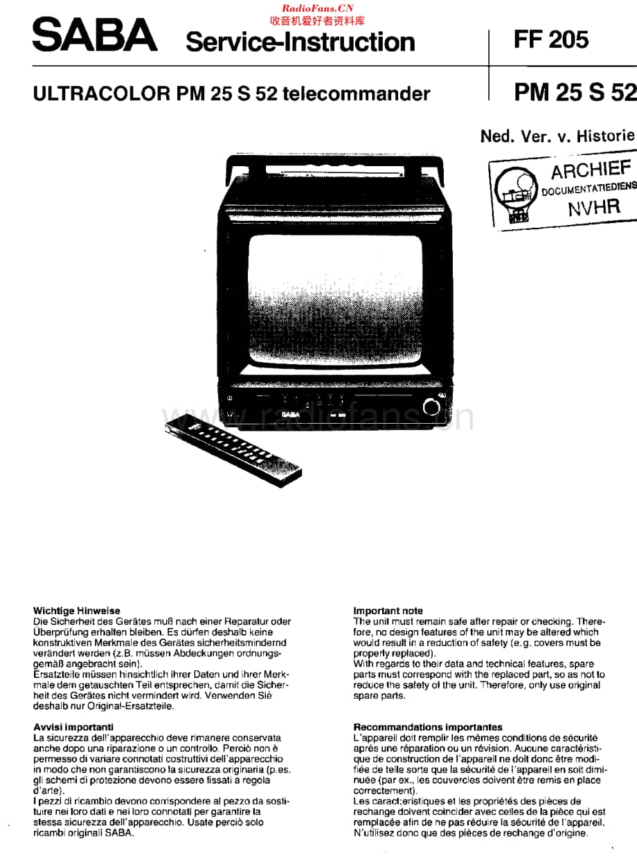 Saba_PM25S52维修电路原理图.pdf_第1页