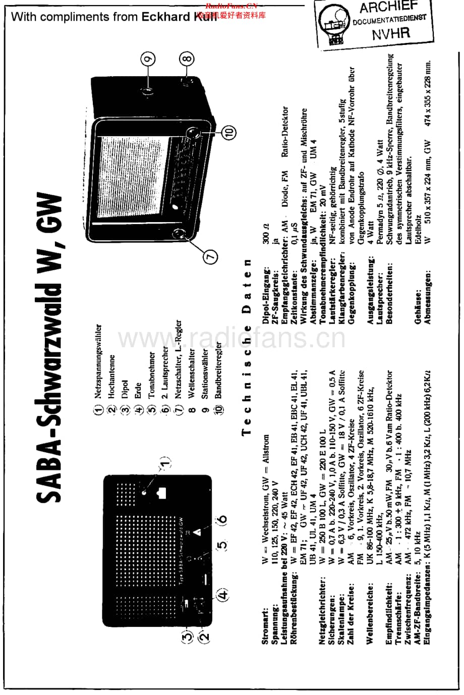 Saba_SchwarzwaldW维修电路原理图.pdf_第1页