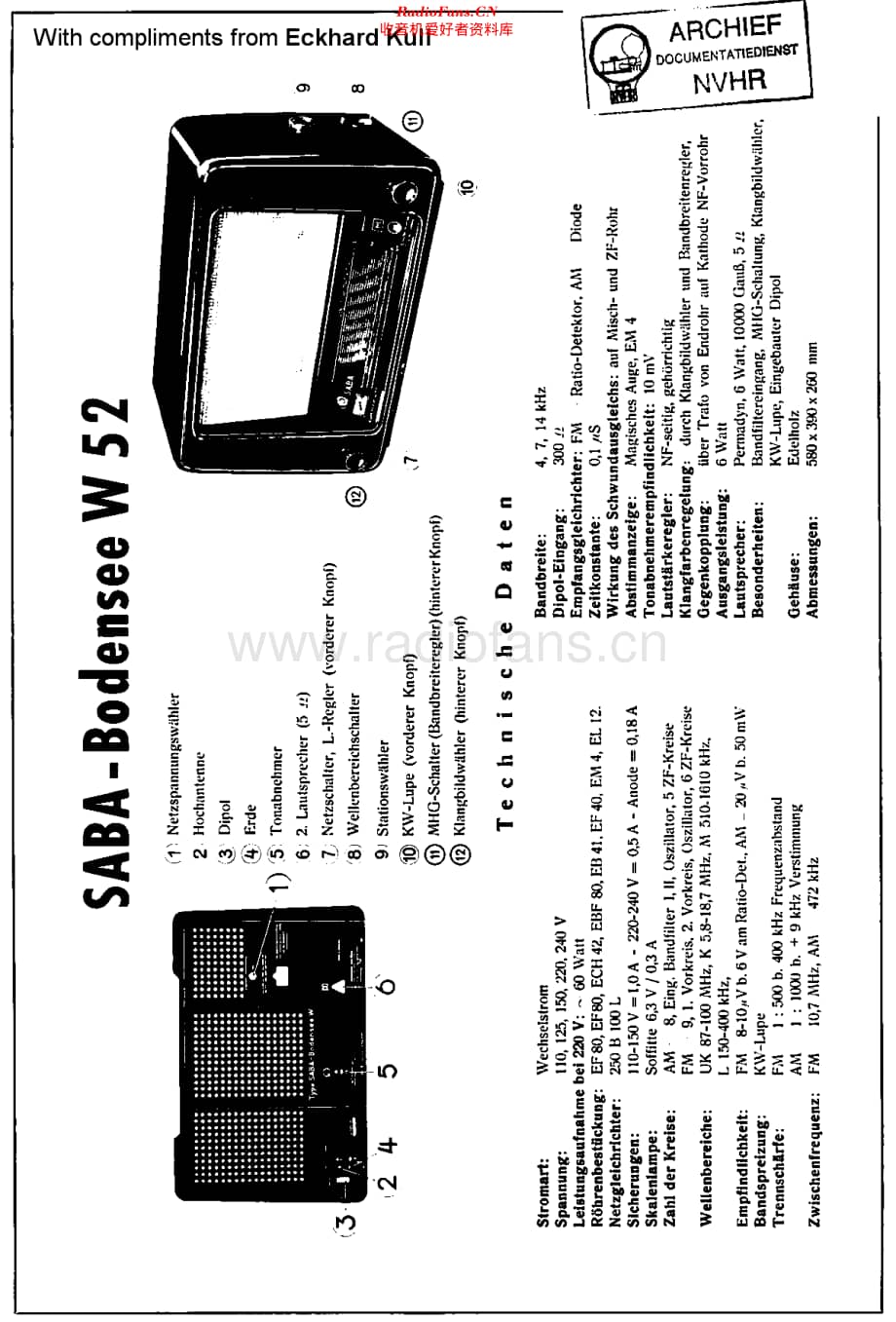 Saba_BodenseeW52维修电路原理图.pdf_第1页