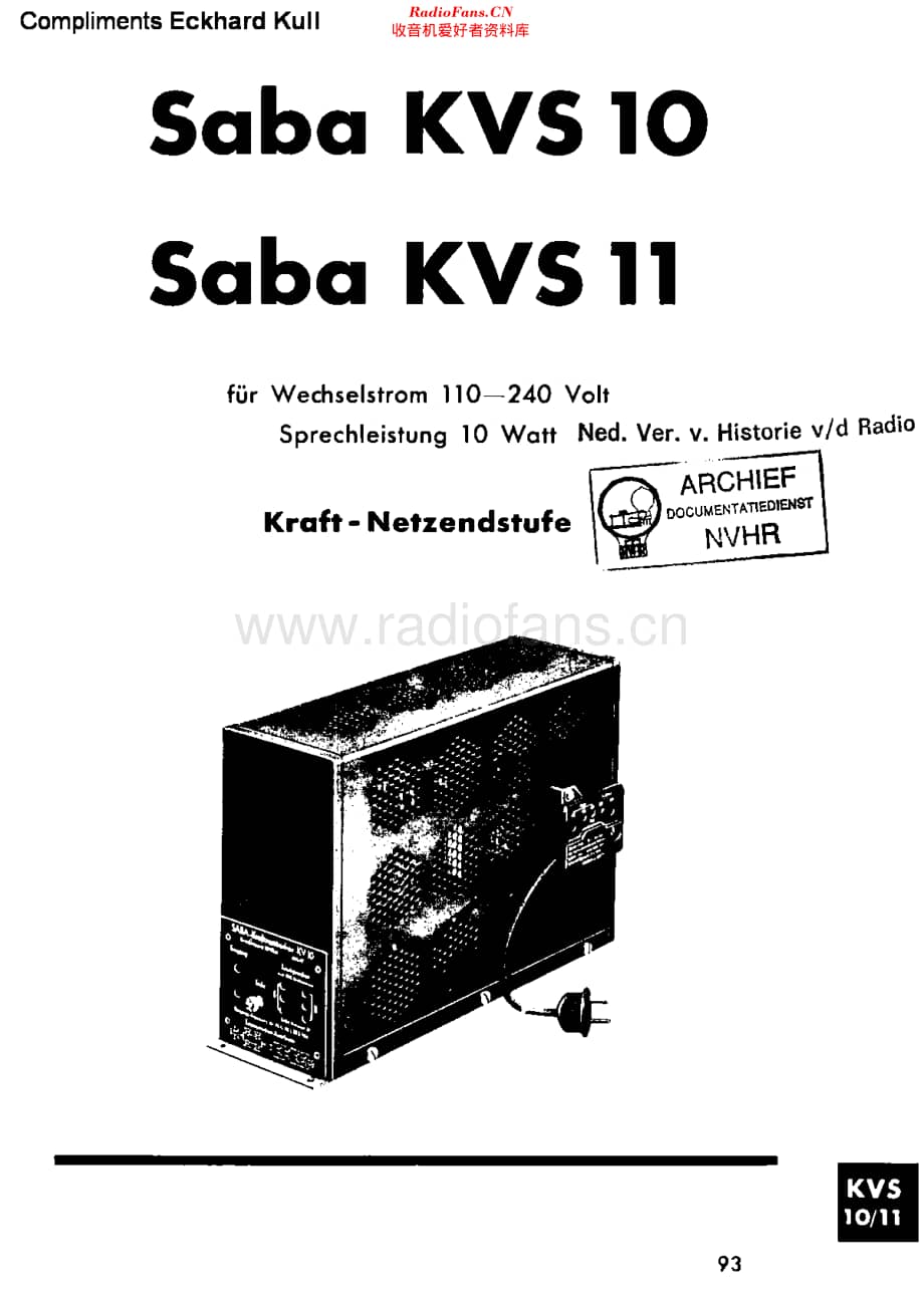 Saba_KVS10维修电路原理图.pdf_第1页