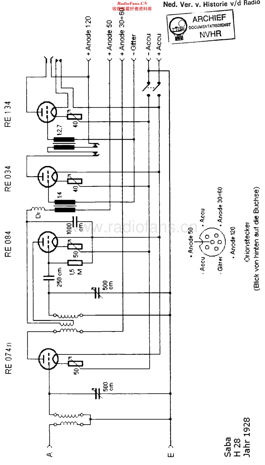 Saba_H28维修电路原理图.pdf_第1页