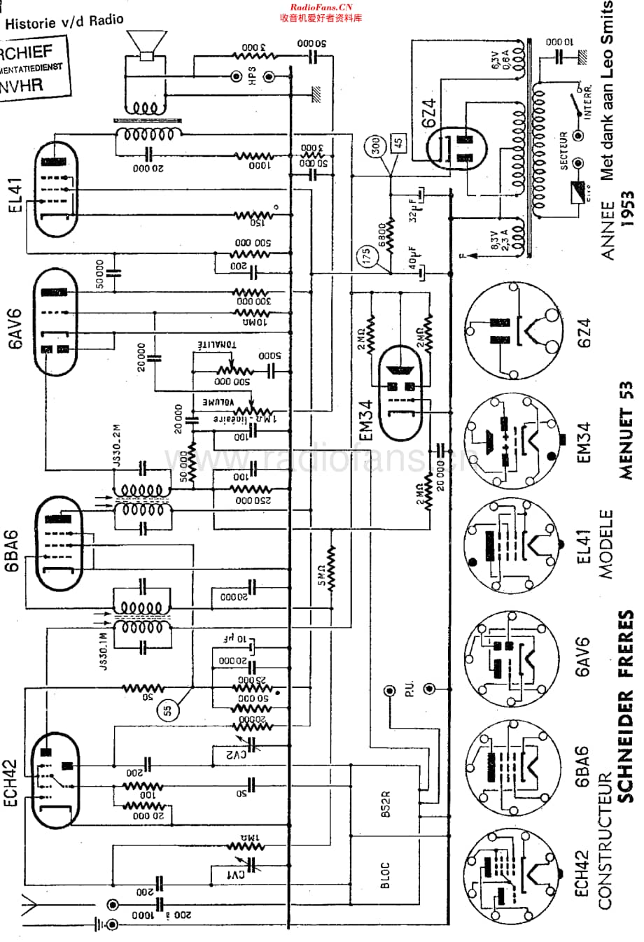 Schneider_Menuet53维修电路原理图.pdf_第1页