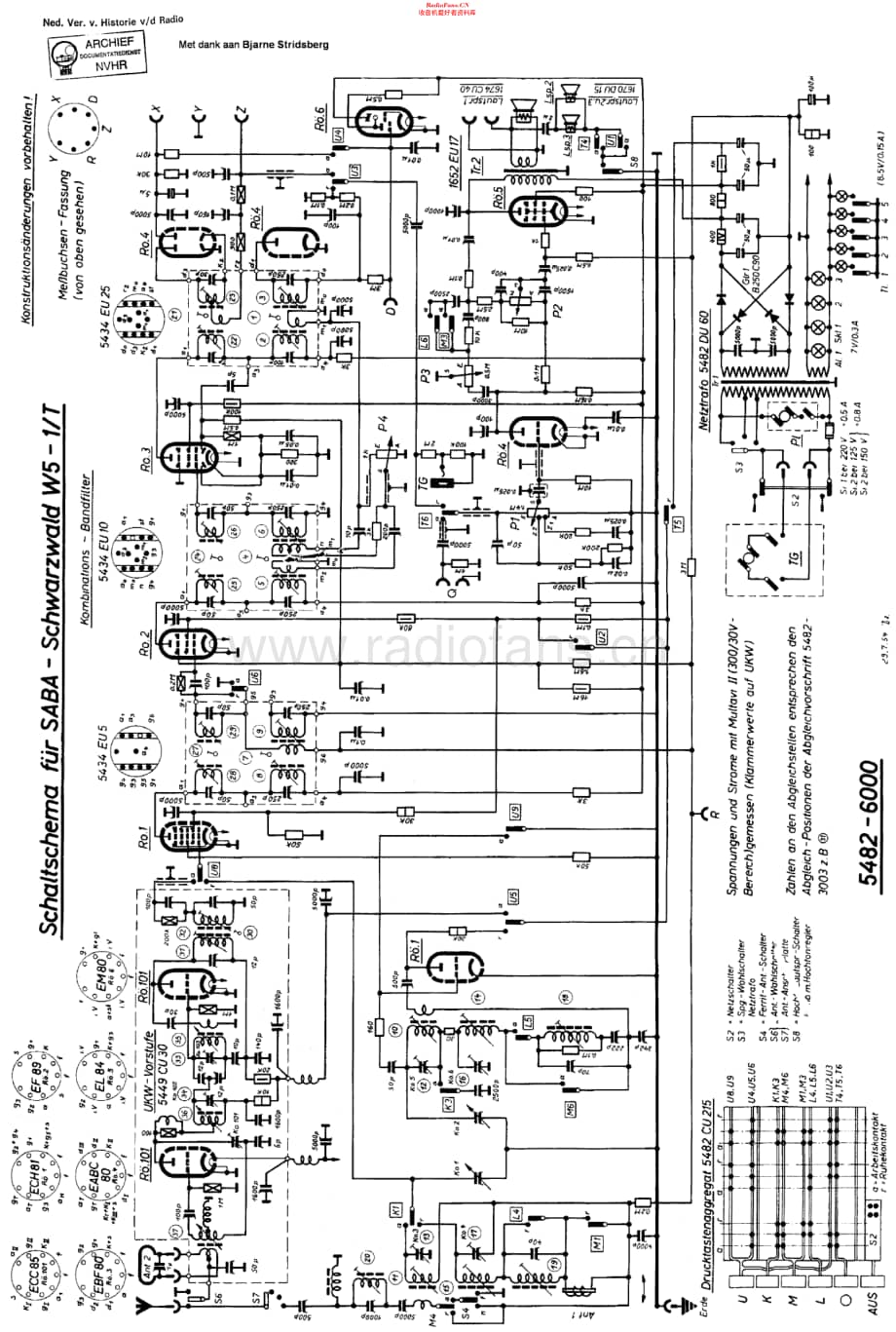 Saba_SchwarzwaldW5-1T维修电路原理图.pdf_第1页