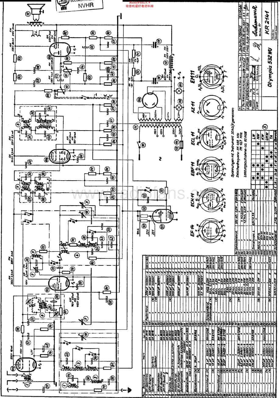 Sachsenwerk_532WU维修电路原理图.pdf_第1页