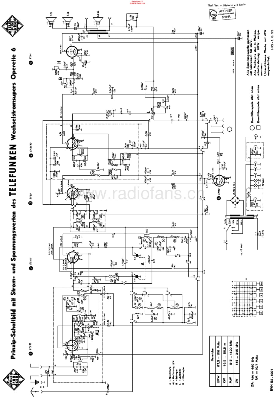 Telefunken_Operette6维修电路原理图.pdf_第1页