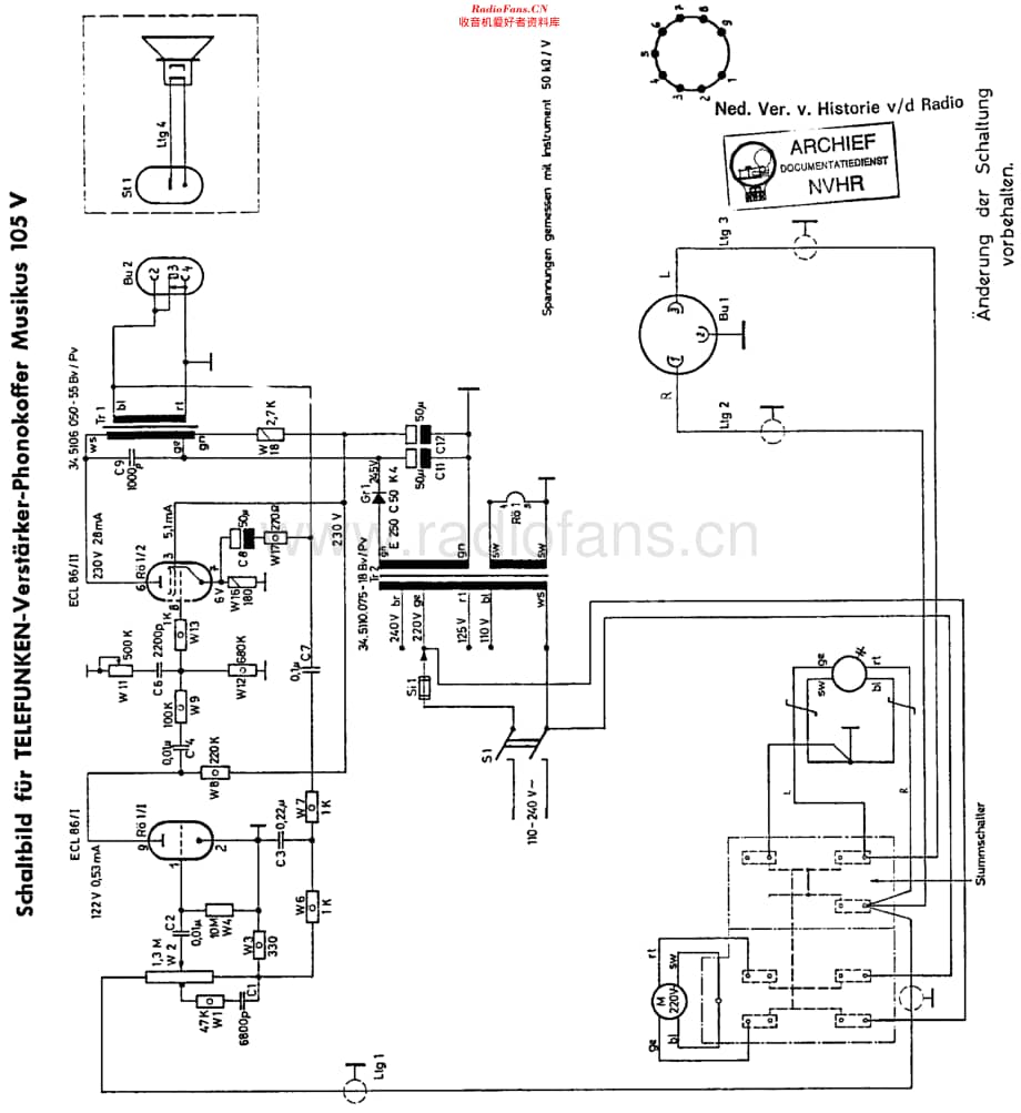 Telefunken_105V维修电路原理图.pdf_第1页