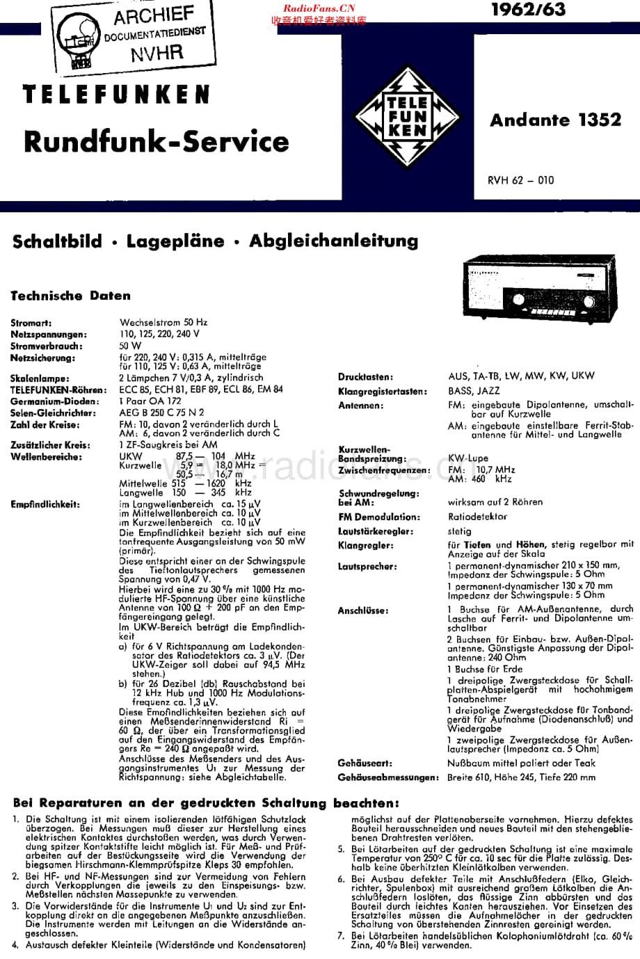 Telefunken_1352维修电路原理图.pdf_第1页