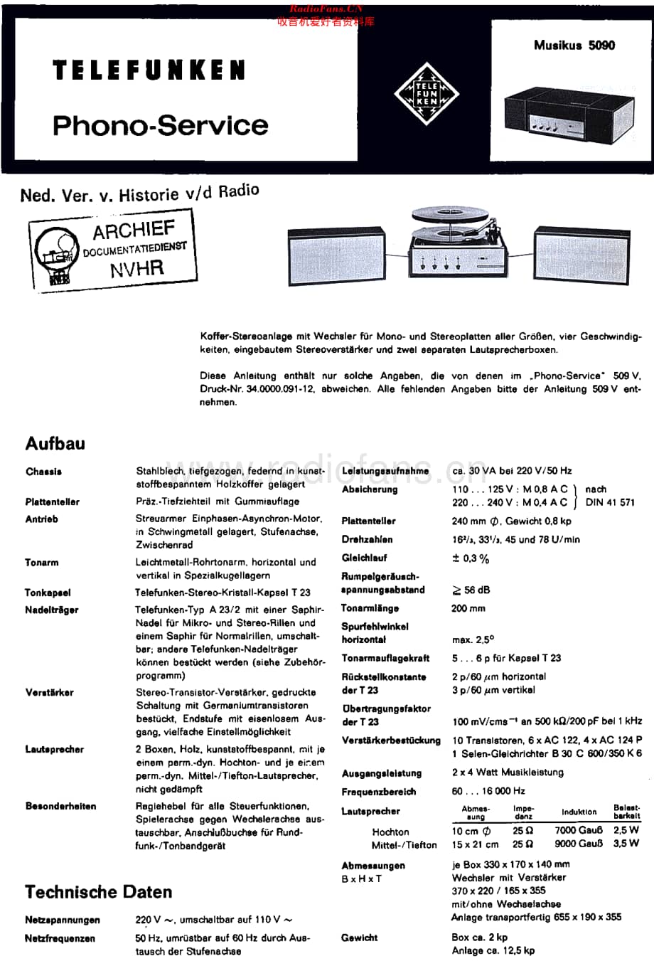 Telefunken_5090维修电路原理图.pdf_第1页