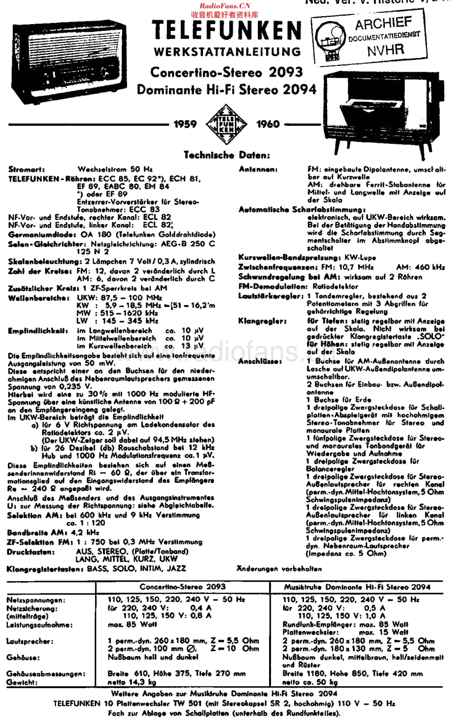 Telefunken_2093维修电路原理图.pdf_第1页