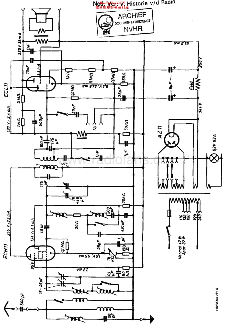 Telefunken_944W维修电路原理图.pdf_第1页