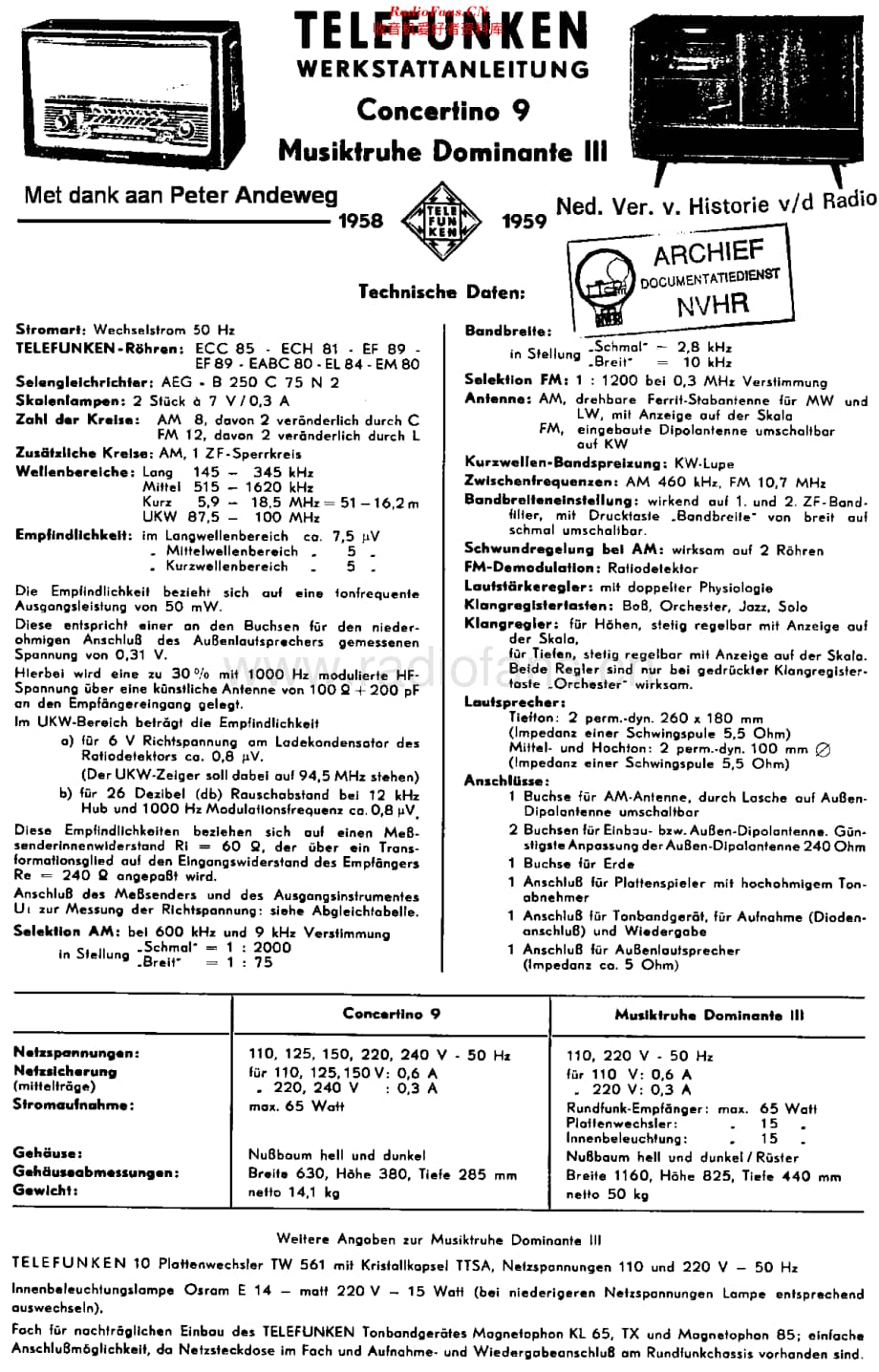 Telefunken_Concertino9维修电路原理图.pdf_第1页