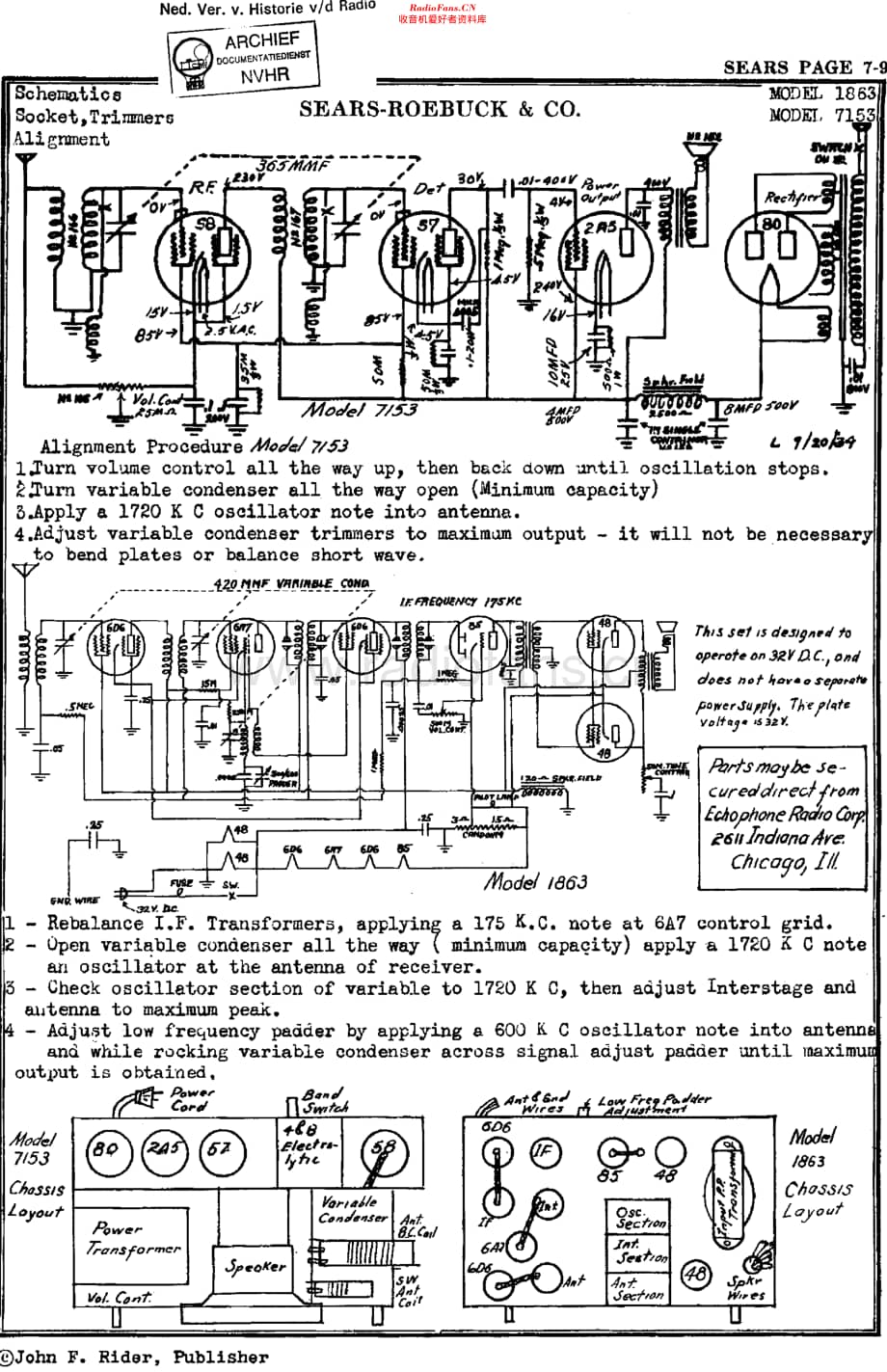 Silvertone_7153维修电路原理图.pdf_第1页