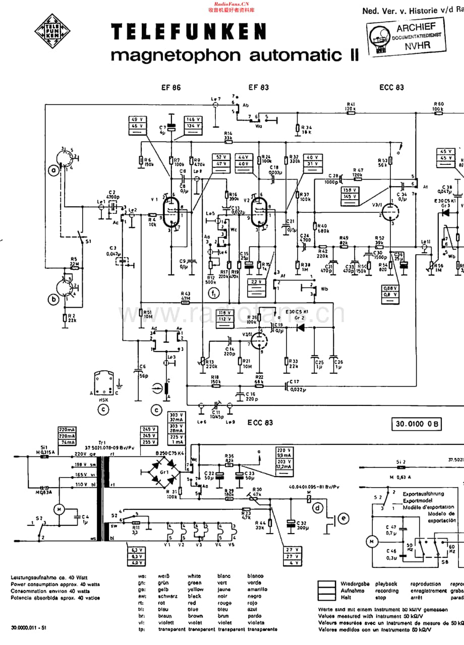 Telefunken_AutomaticII维修电路原理图.pdf_第1页