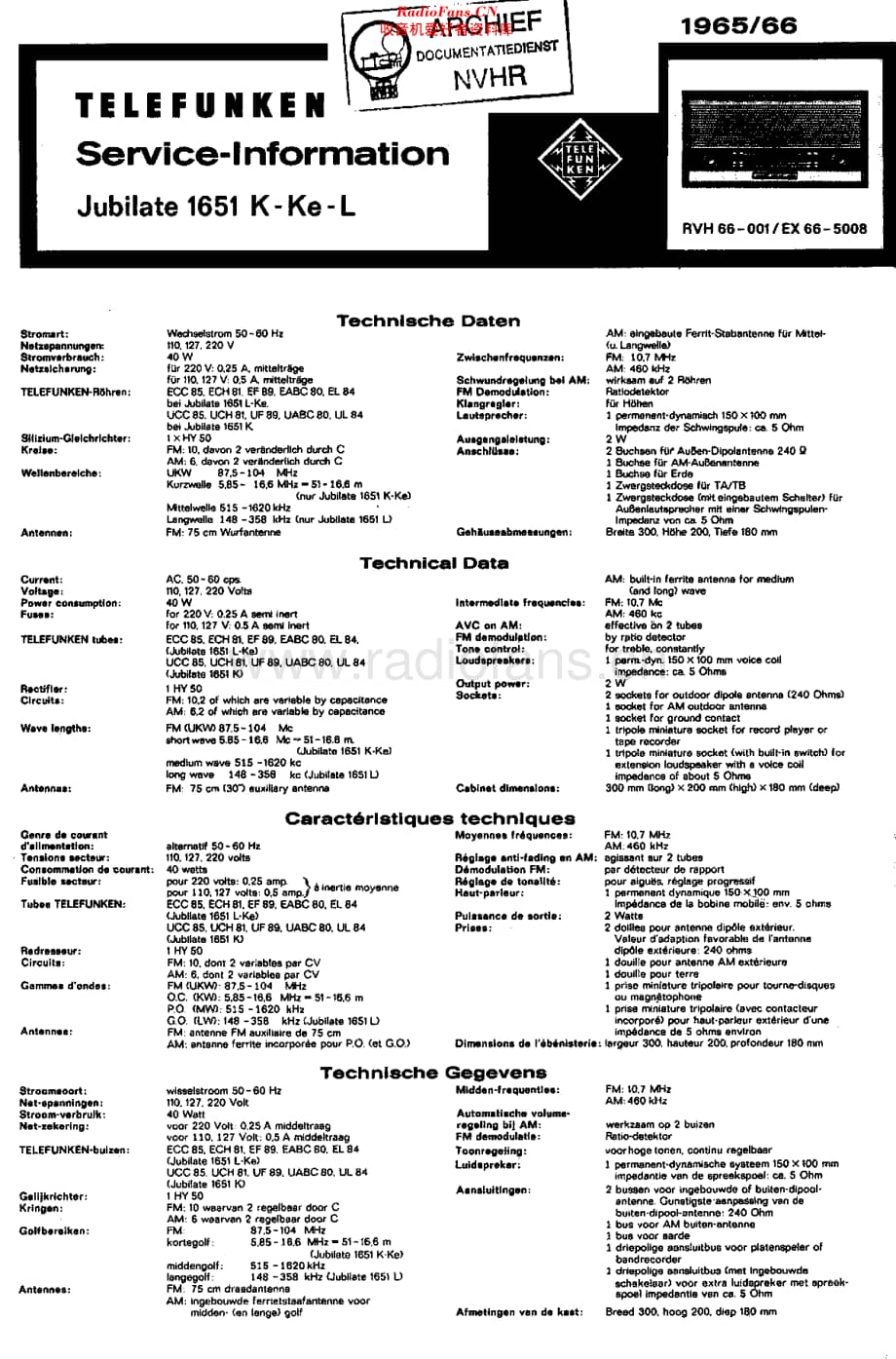 Telefunken_1651L维修电路原理图.pdf_第1页