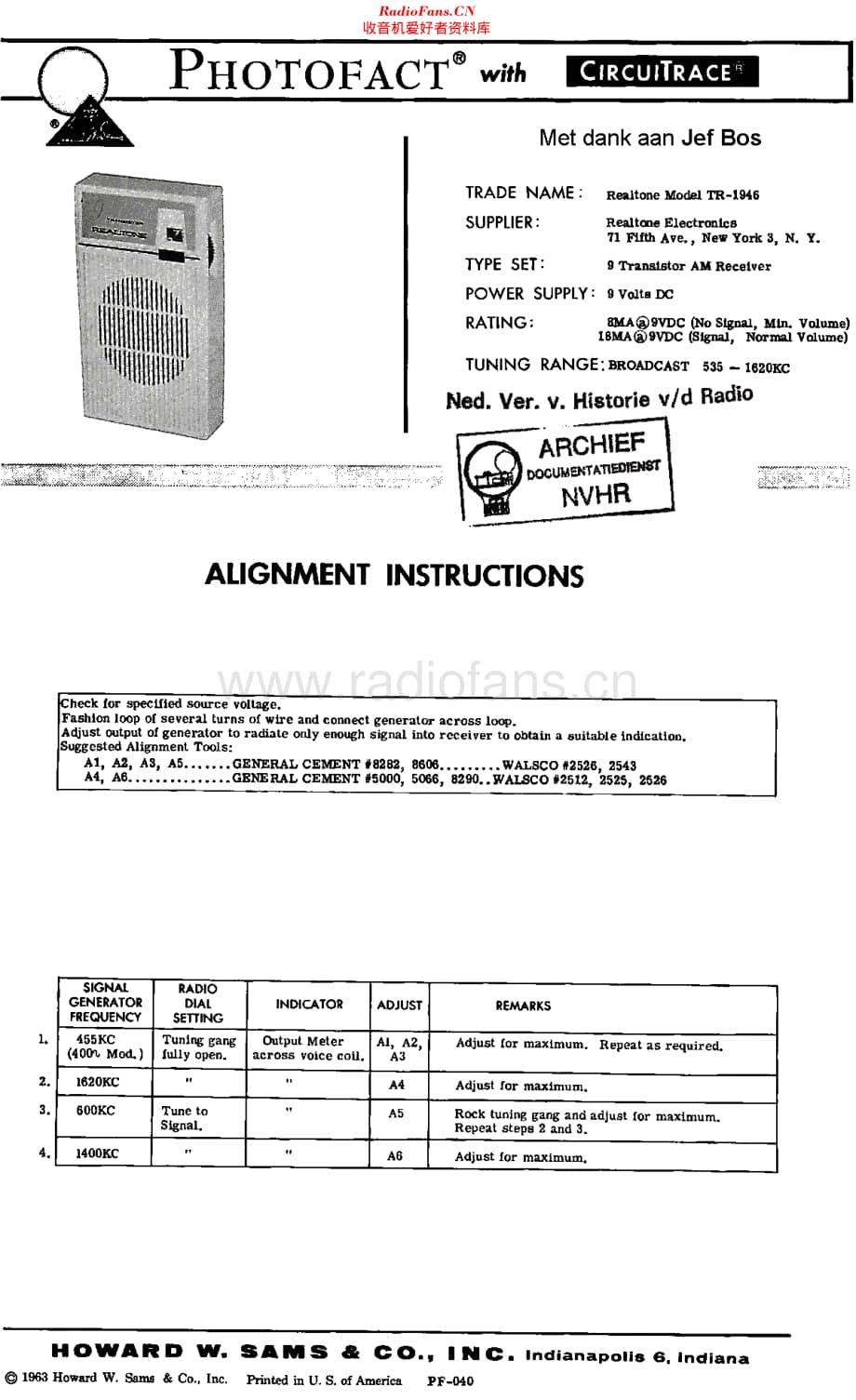 Realtone_TR1946维修电路原理图.pdf_第1页