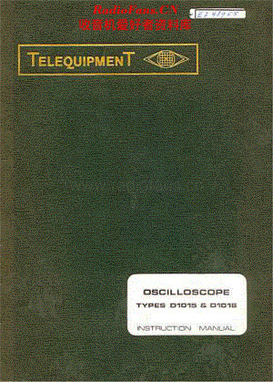 Telequipment_D1016维修电路原理图.pdf