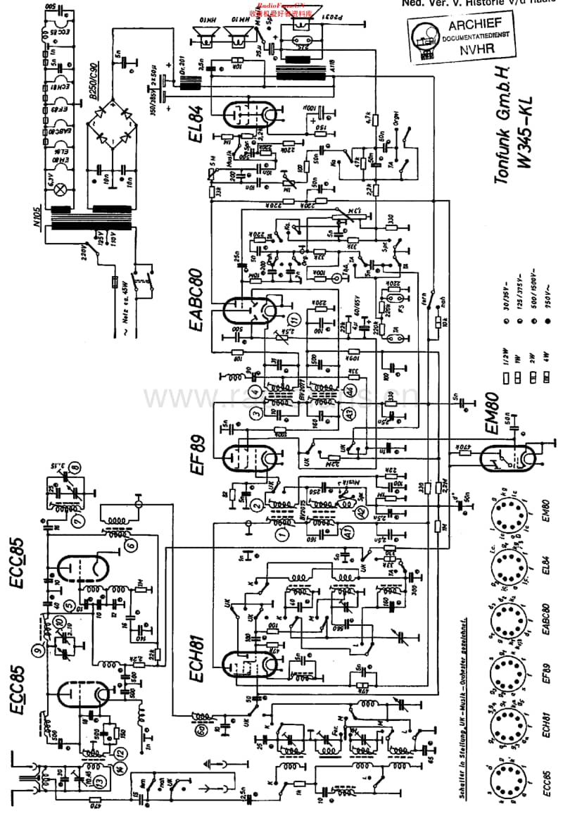 Tonfunk_W345KL维修电路原理图.pdf_第1页