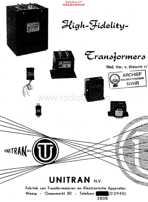 Unitran_Transformatoren58维修电路原理图.pdf