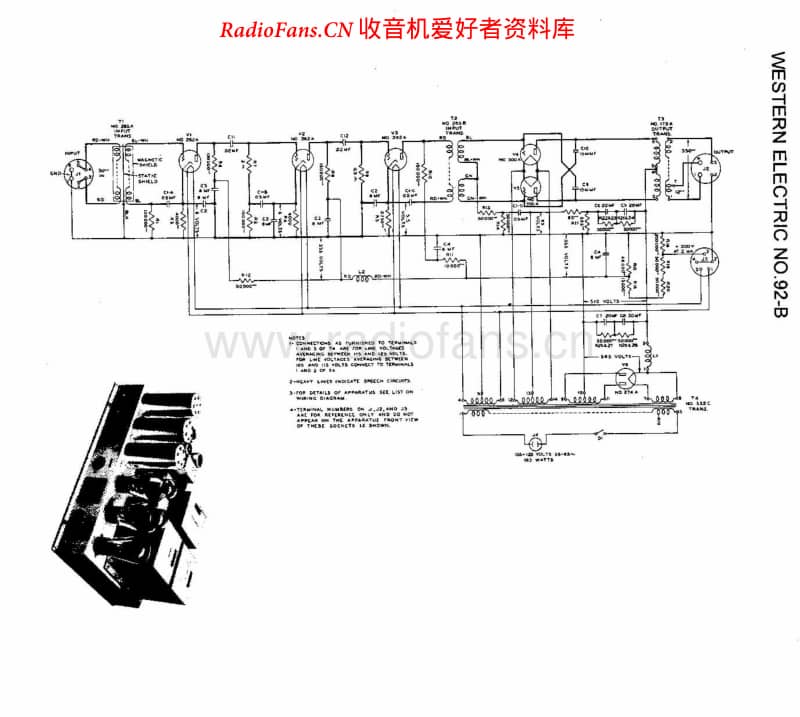 WesternElectric No92B维修电路原理图.pdf_第1页