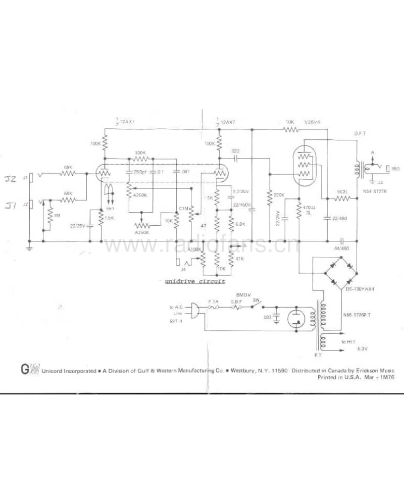 Univox ULM6维修电路原理图.pdf_第1页