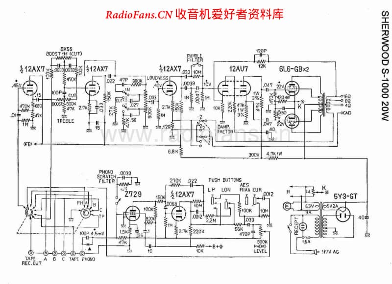 Sherwood S1000维修电路原理图.pdf_第1页