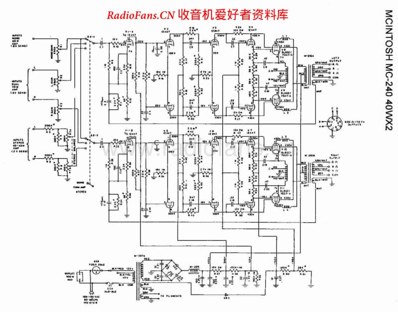 McIntosh MC240维修电路原理图.pdf_第1页