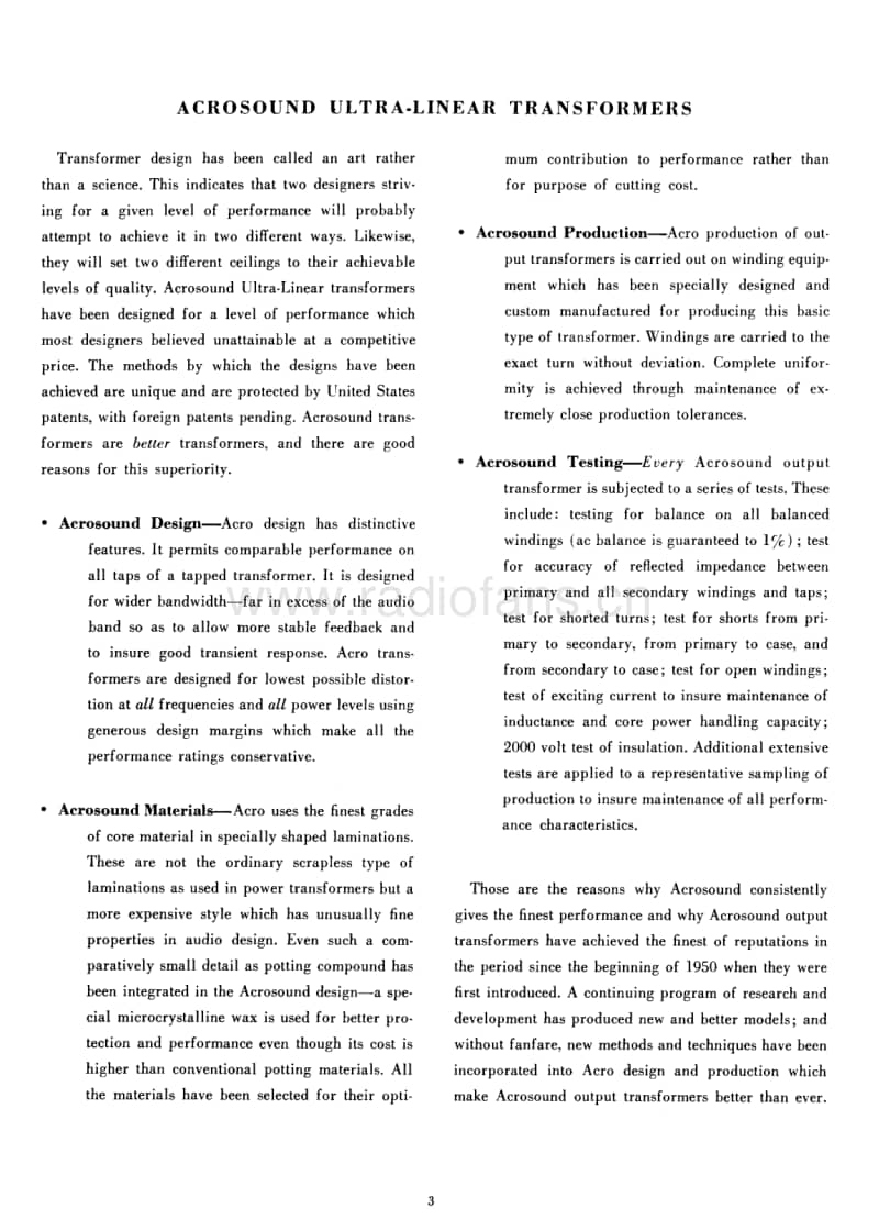 Acrosound Amplifiers Brochure维修电路原理图.pdf_第3页