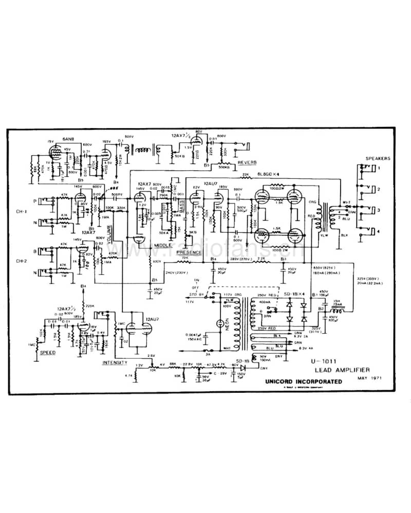 Univox U-1011维修电路原理图.pdf_第1页