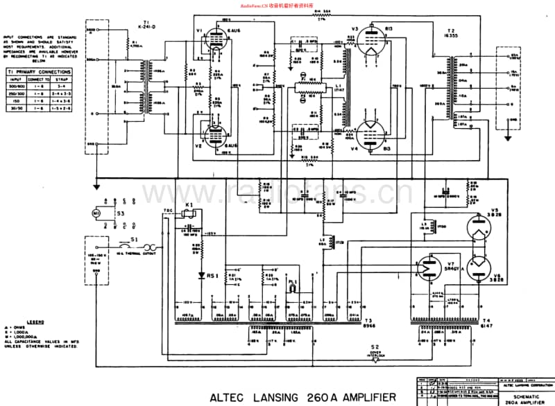 Altec260A维修电路原理图.pdf_第1页