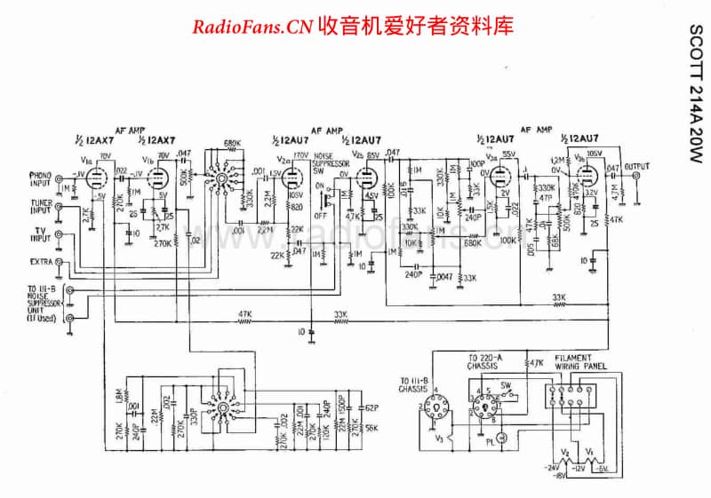 Scott 214A维修电路原理图.pdf_第1页