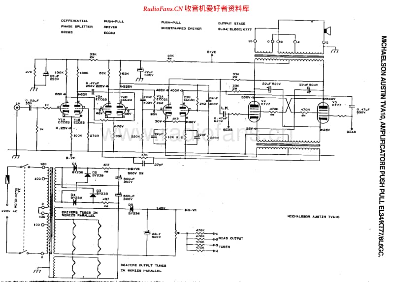 Michaelson&Austin TVA10维修电路原理图.pdf_第1页