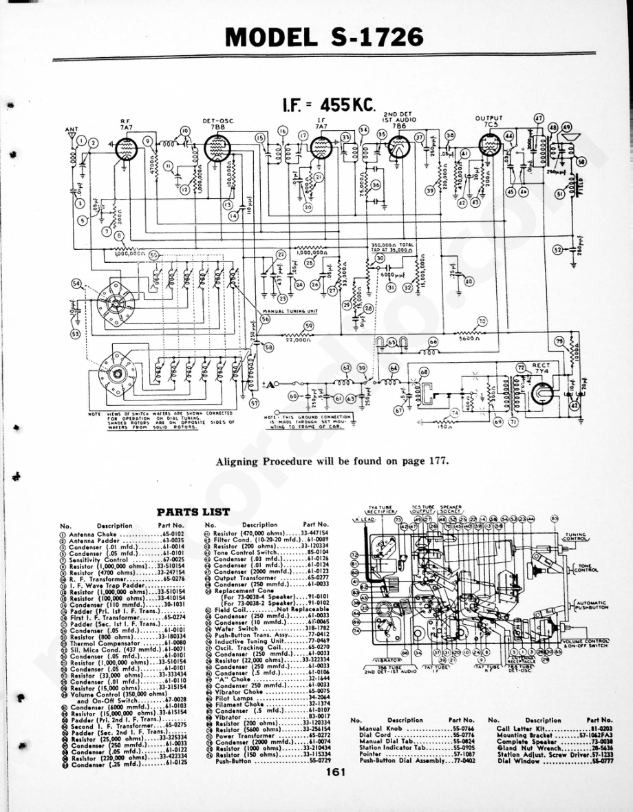 philco Model 40-74 维修电路原理图.pdf_第1页